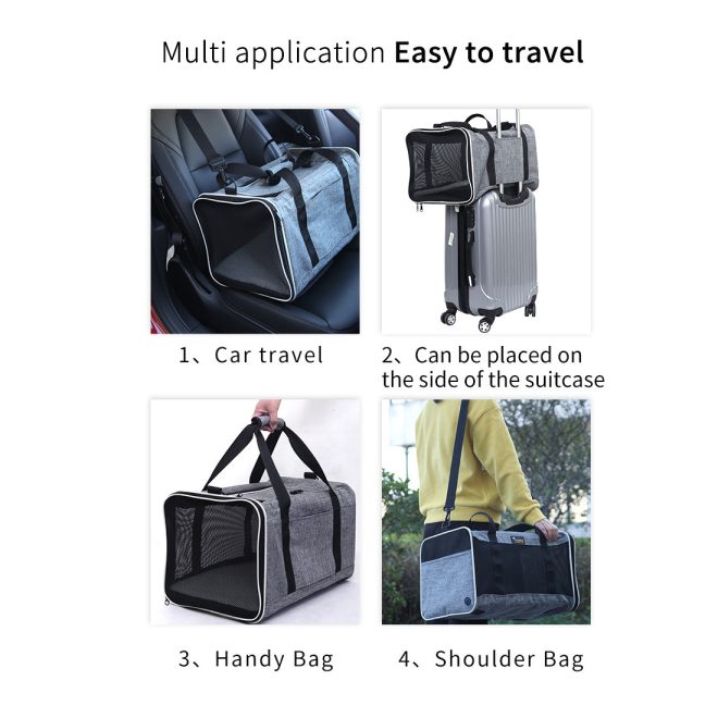 Foldable Pet Carrier Bag Cat Dog Soft Crate Cage Kennel Tent Travel Portable Car