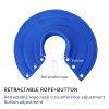 Pet Dog Cat Elizabethan Collar Adjustable Cone Mesh Recovery Multicolor