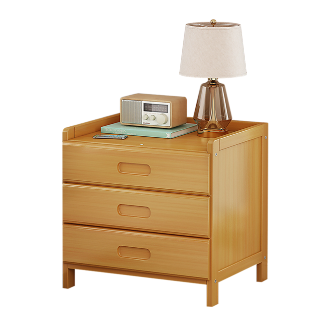 Crowborough Bamboo Bedside Table Nightstand Storage Bedroom Sofa Side Stand. – Wooden