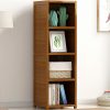 Bamboo Shelf Bookcase Display Storage Rack Stand Livingroom Bedroom. – 4 Shelves