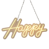 Happy Birthday Neon Sign Hanging Glowing Party Decoration