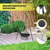 Tripod Garden Fire Pit BBQ Barbecue Cast Iron & Steel Fire Pit Bowl Round