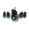 5x Office Chair Rollerblade Caster Wheels Safe for All Floors – Universal Fit