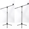 Stage Stands Tripod Mic Stand with Boom 2-Pack