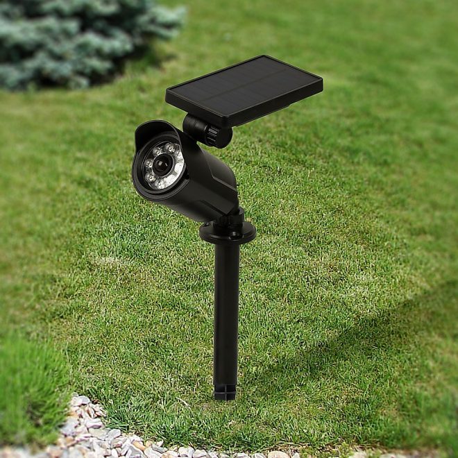 Solar LED Spotlight – Solar-powered motion-activated LED security light