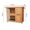 Large Rabbit Hutch with BASE Chicken Coop 2 Storey Guinea Pig Pet Cage House