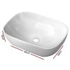 Ceramic Bathroom Basin Vanity Sink Above Counter Top Mount Bowl – Oval