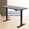 Palermo Standing Desk Table Top. – 140×70 cm, Black