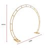 260cm Gold Metal Wedding Arch Round Balloon Birthday Party