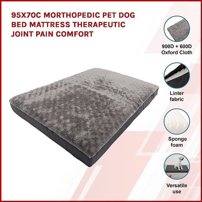 Orthopedic Pet Dog Bed Mattress Therapeutic Joint Pain Comfort – 95×70 cm