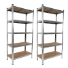 2 x 1.8M Garage Shelving Warehouse Rack Storage Shelves Pallet Racking