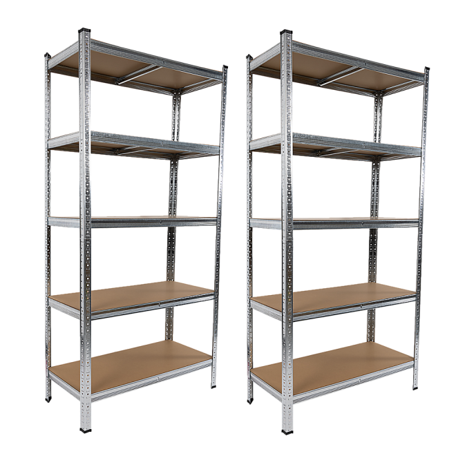 2 x 1.8M Garage Shelving Warehouse Rack Storage Shelves Pallet Racking