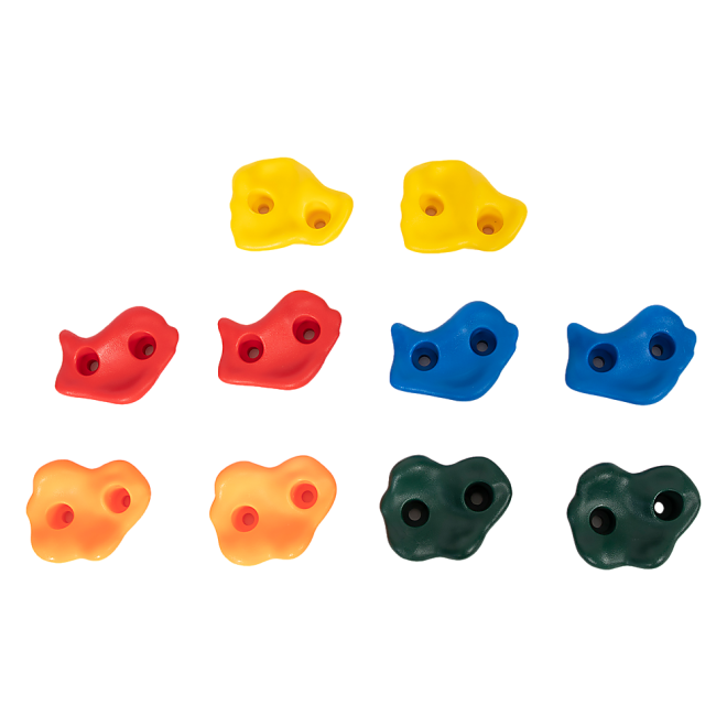 Deluxe 10 x Holds for Rock Climbing Wall Kids Outdoor Playground