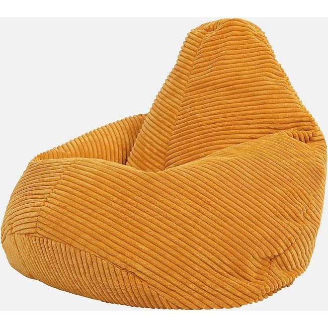 Jumbo Cord Beanbag Chair Cover Unfilled Large Bean Bag – Mustard