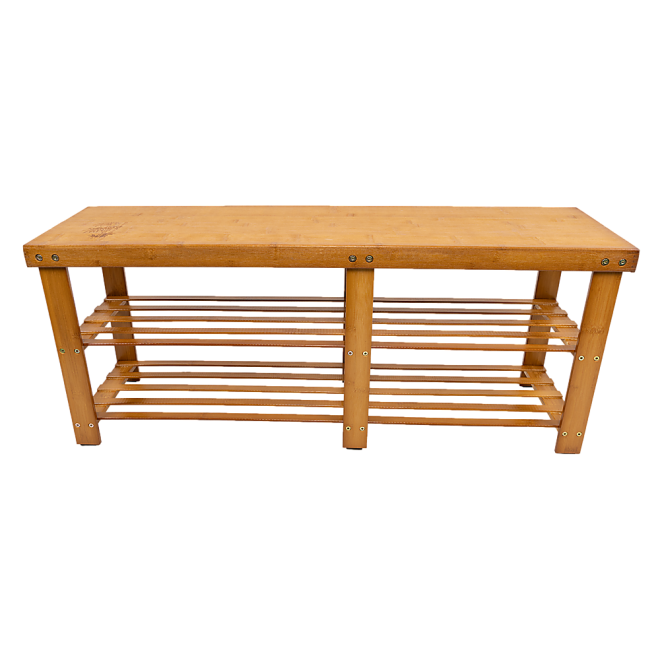 Bamboo Shoe Rack Wooden Bench Storage Organiser Cabinet Holder Stool