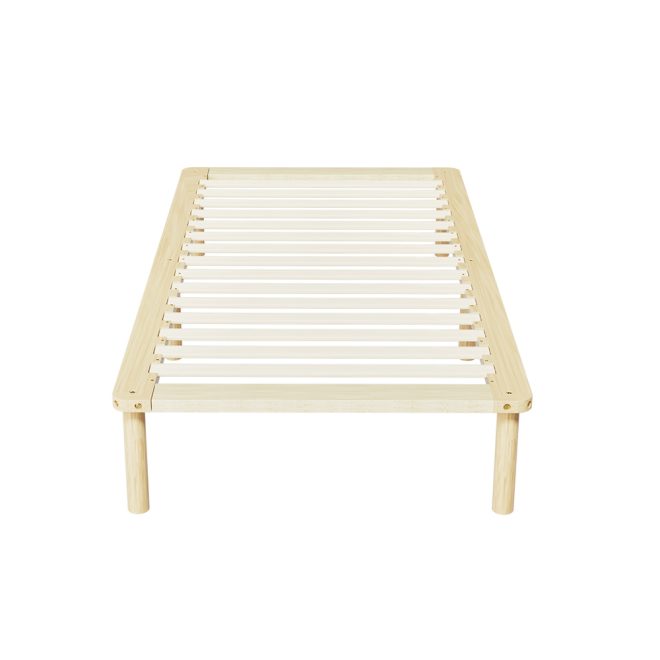 Bed Frame Single Size Wooden Base Mattress Platform Timber Pine AMBA