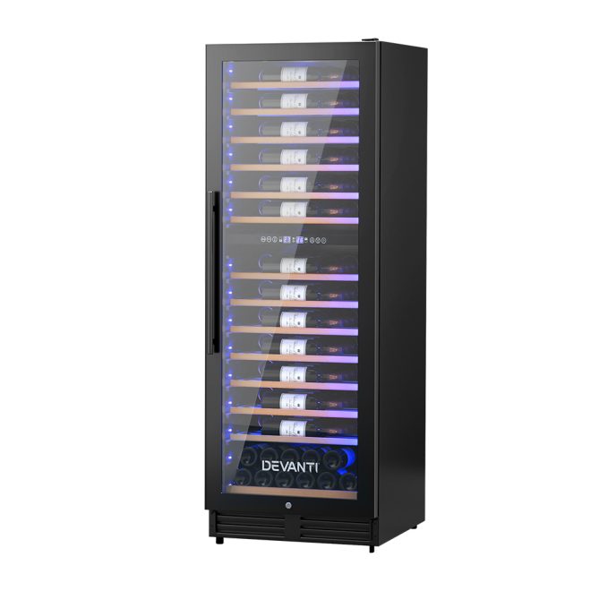 Wine Cooler Fridge Dual Zone 128 Bottles