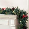 2.4m Christmas Garland with LED Lights Decorations Xmas Party