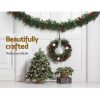 Christmas Garland with Wreath Set LED Lights Xmas Tree Decor