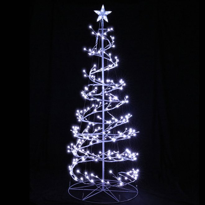 Christmas Tree 1.8M 6FT LED Xmas Decoration Cold White Lights