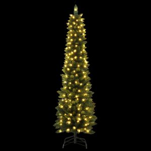 Christmas Tree 1.8m Pre-Lit 200 LED Lights Xmas Tree Decorations