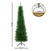 Christmas Tree 1.8m Pre-Lit 200 LED Lights Xmas Tree Decorations