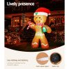 Christmas Inflatable Gingerbread Man 2.4M Illuminated Decorations