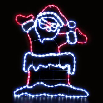 Christmas Lights 101cm Santa 248 LED Decorations