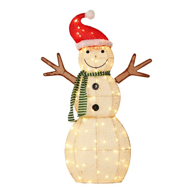 Christmas Lights 97cm Snowman 80 LED Decorations