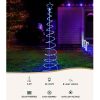 Solar Christmas Tree 2.4m Motif Lights 8 Modes Multi Colour