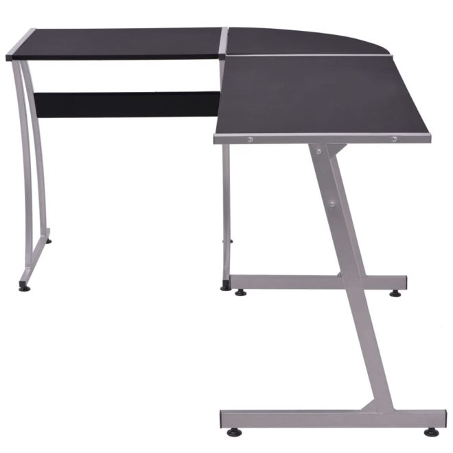 Corner Desk L-Shaped – Black