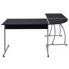 Corner Desk L-Shaped – Black