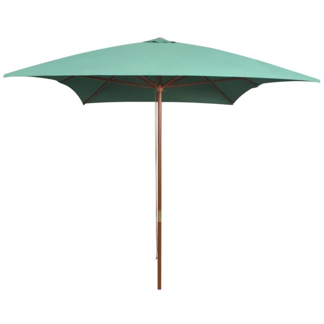 Parasol 200×300 cm Wooden Pole – Green