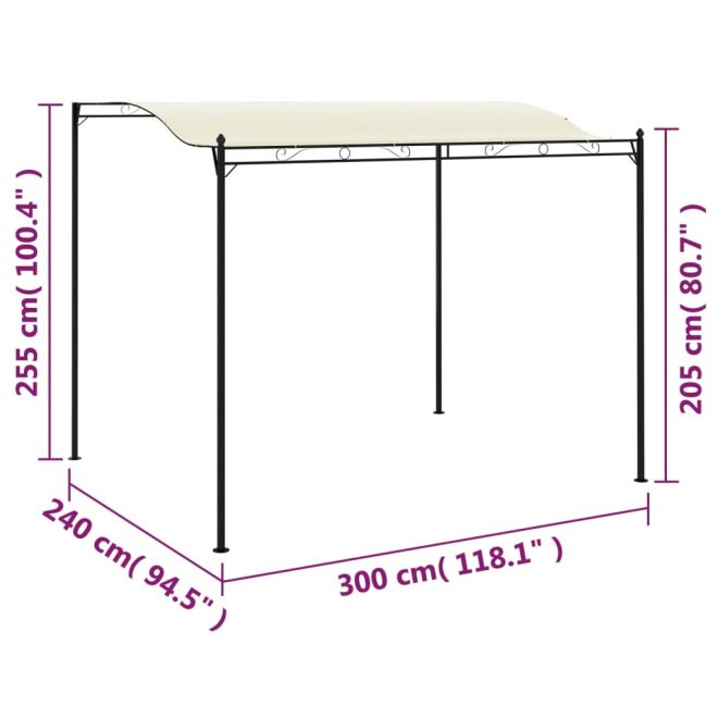 Gazebo Fabric – White