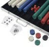 Poker Set with Chips Aluminium – 1000