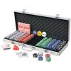 Poker Set with Chips Aluminium – 500