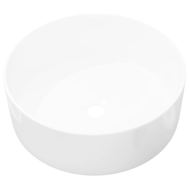 Basin Round Ceramic 40×15 cm – White