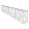 Gabion Wall with Cover Galvanised Steel – 600x50x100 cm