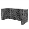 Gabion Single Wheelie Bin Surround Steel – 250x100x120 cm