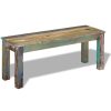 Bench Solid Reclaimed Wood – 110x35x45 cm