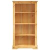 4-Tier Bookcase Mexican Pine Corona Range 81x29x150 cm – Brown