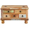 Coffee Table Reclaimed Wood 70x70x38 cm – MULTICOLOUR