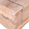 Storage Chest 90x40x40 cm Solid Wood – Light Brown, 1