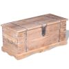 Storage Chest 90x40x40 cm Solid Wood – Light Brown, 1