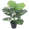 Artificial Monstera Plant with Pot Green – 45 cm