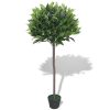 Artificial Bay Tree Plant with Pot Green – 125 cm