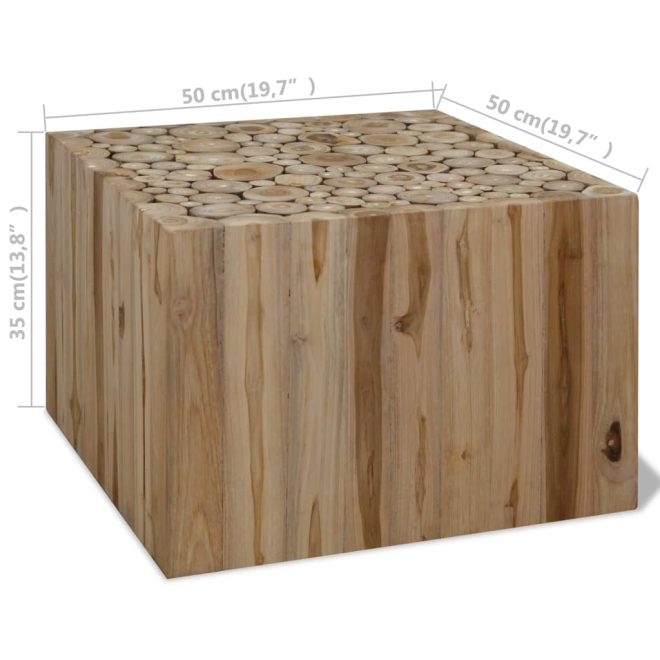 Coffee Table Genuine Teak – 50x50x35 cm