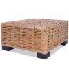 Coffee Table Natural Rattan 45x45x30 cm