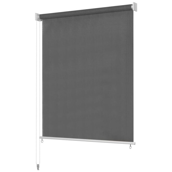 Outdoor Roller Blind Anthracite – 220×140 cm