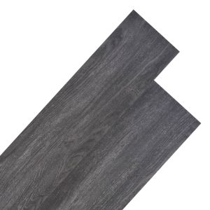 Non Self-adhesive PVC Flooring Planks 5.26 m 2 mm – Black and White